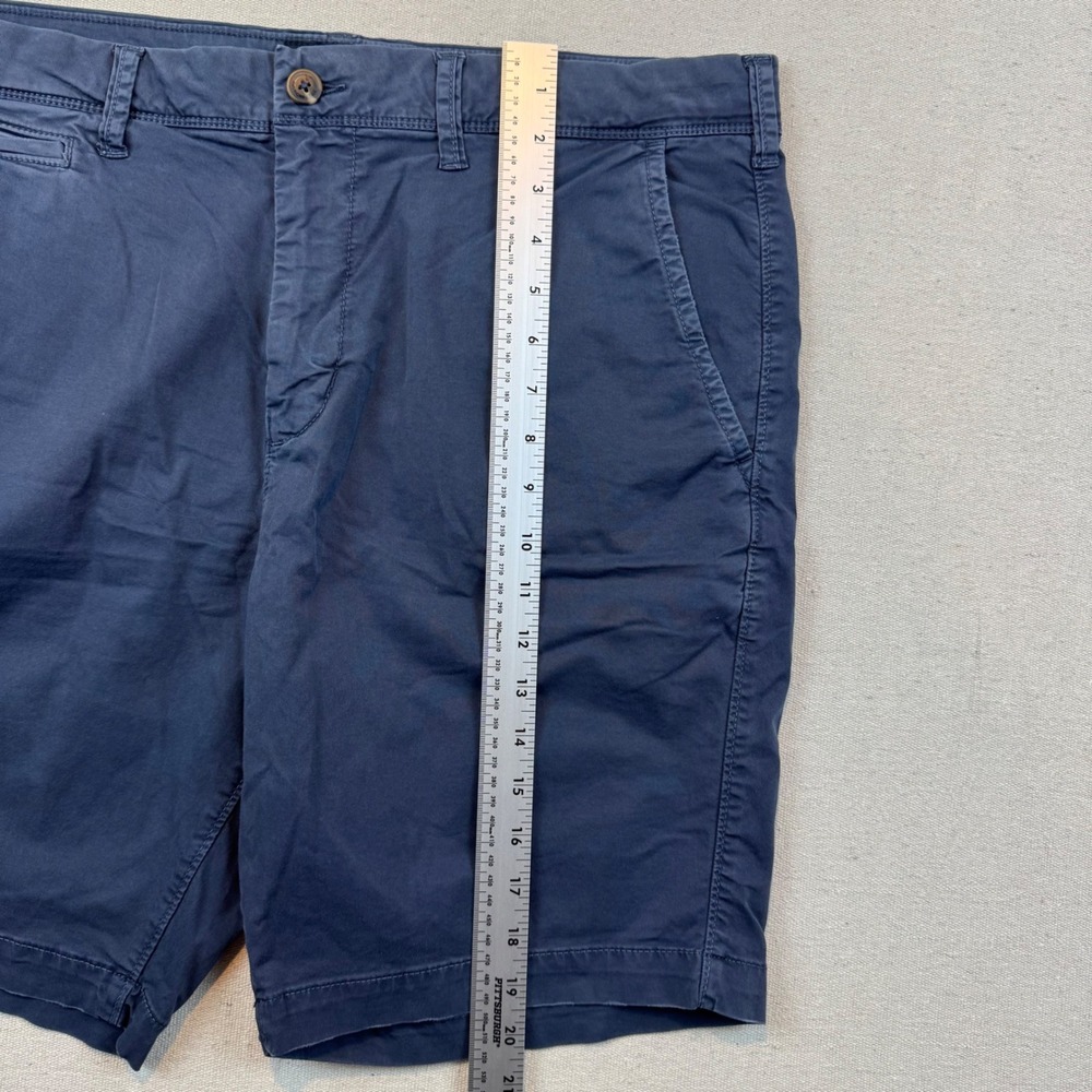 American Eagle 36 Chino Shorts Mens Navy Blue Ne(x)t Level Flex Slim Fit - Picture 6 of 9